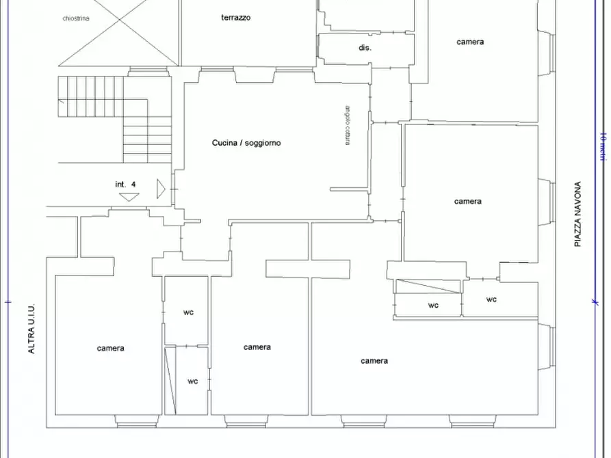 Immagine 6 di Appartamento in vendita  in Corsia Agonale a Roma