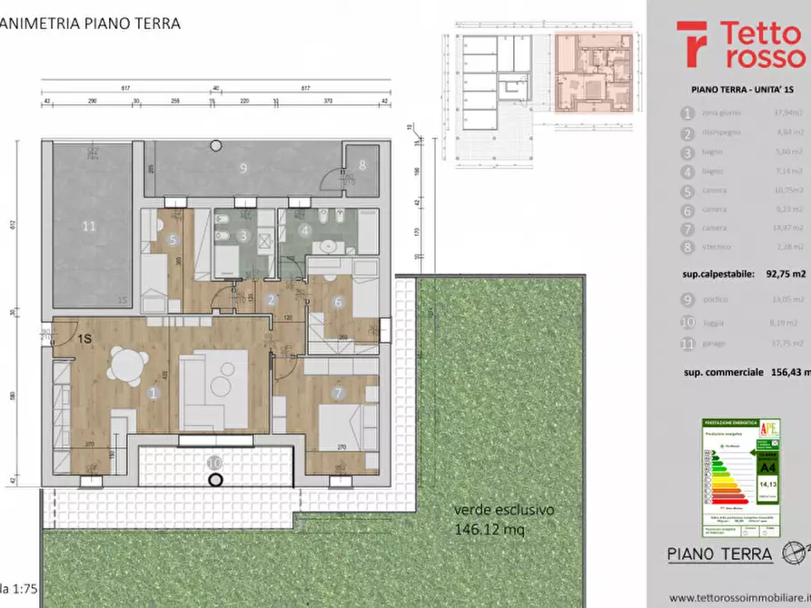 Immagine 9 di Appartamento in vendita  a Legnaro