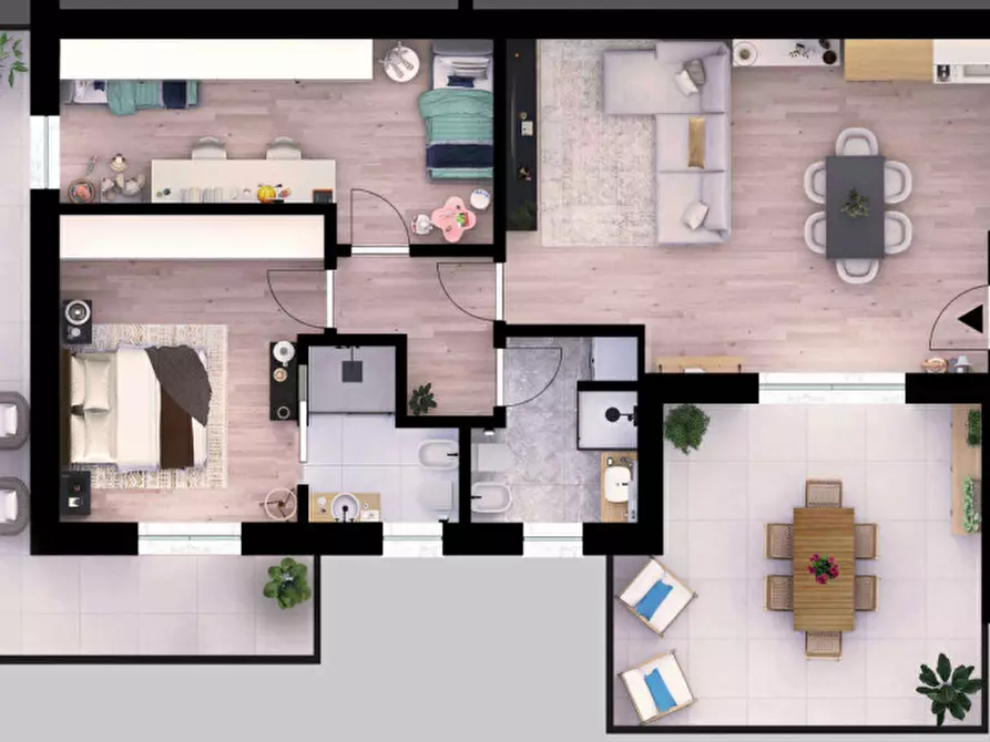 Immagine 23 di Appartamento in vendita  a Montichiari