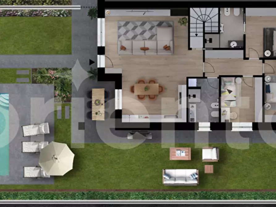 Immagine 30 di Casa bifamiliare in vendita  in via ceruti a Montichiari