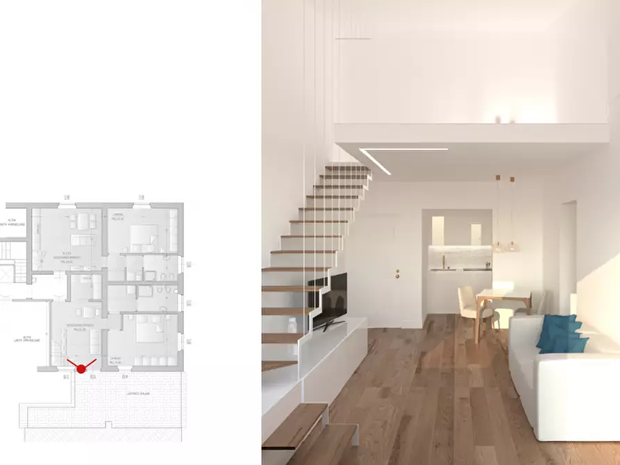 Immagine 2 di Appartamento in vendita  in Piazza Cairoli a Pontassieve