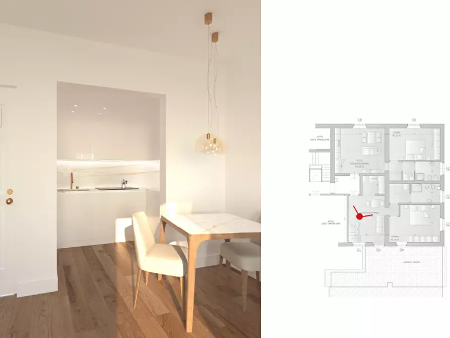 Immagine 3 di Appartamento in vendita  in Piazza Cairoli a Pontassieve