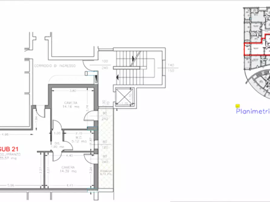 Immagine 22 di Appartamento in vendita  in Via San Simplicio a Olbia