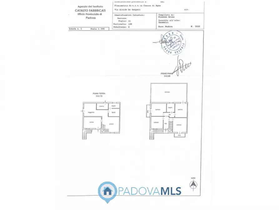 Immagine 33 di Casa bifamiliare in vendita  in Via Alcide De Gasperi, 8 a Agna