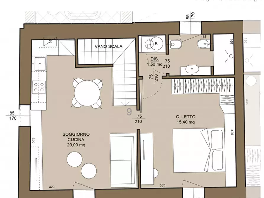 Immagine 11 di Appartamento in vendita  in Via XX Settembre, 16 a Cervia