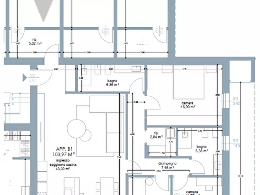 Immagine 17 di Appartamento in vendita  a Vigonza