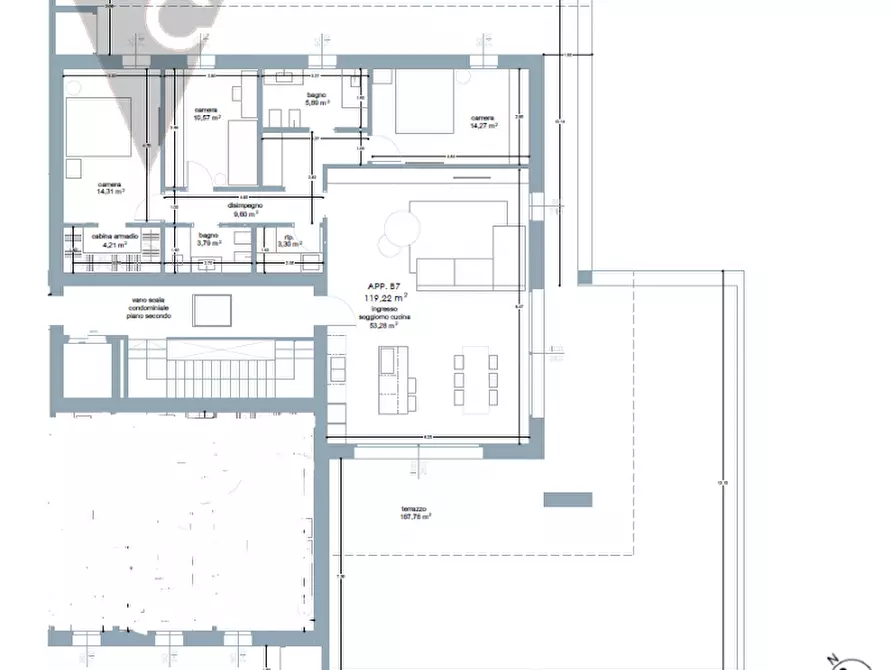 Immagine 16 di Attico in vendita  a Vigonza