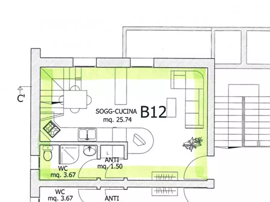 Immagine 38 di Appartamento in vendita  in Via Deserto a Este