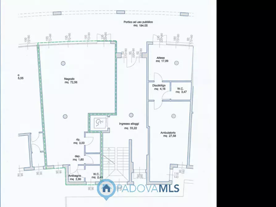 Immagine 9 di Negozio in vendita  in Via Castello, 14A a Pernumia