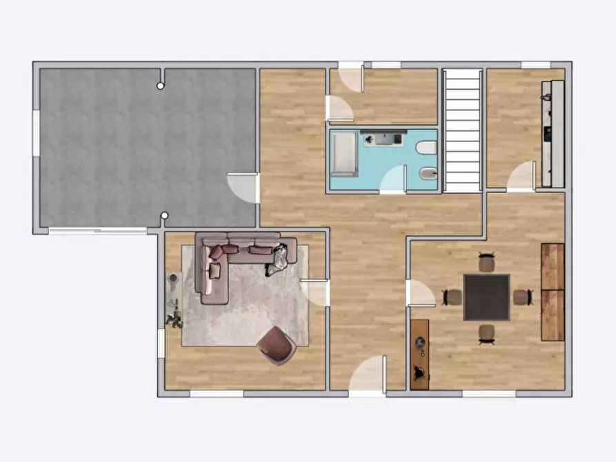 Immagine 56 di Villetta a schiera in vendita  a Treviso