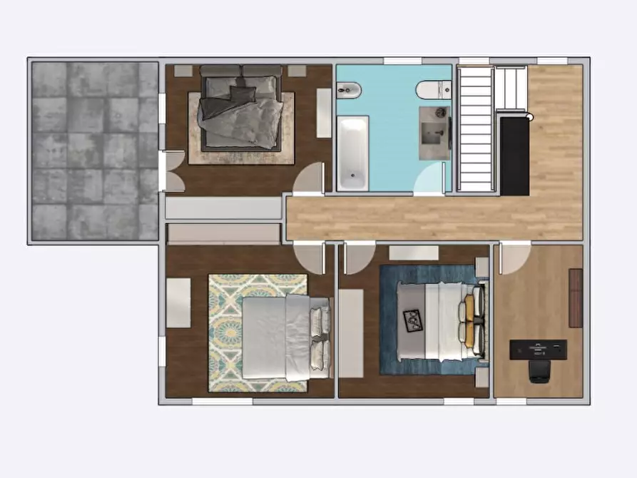 Immagine 57 di Villetta a schiera in vendita  a Treviso