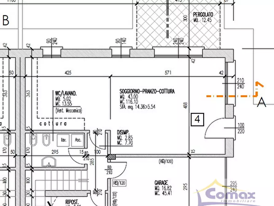 Immagine 2 di Casa quadrifamiliare in vendita  in Via Roma a Rubano