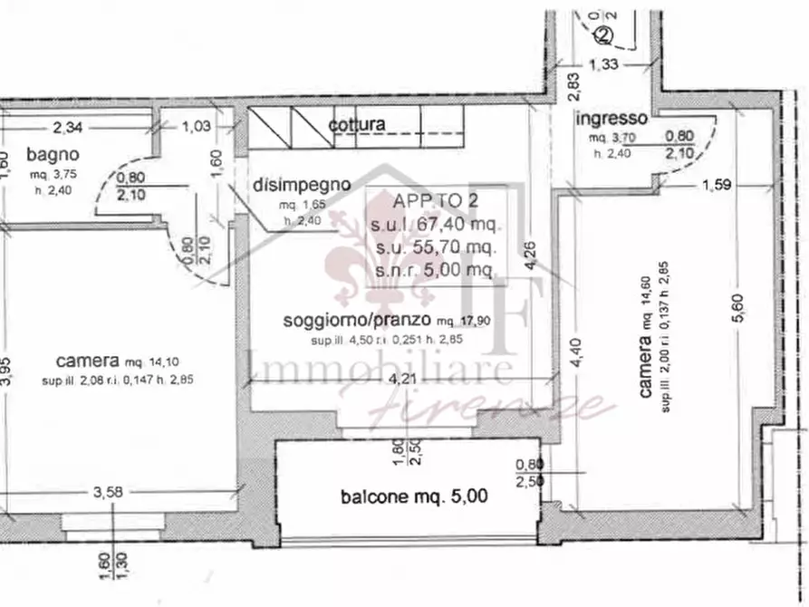 Immagine 14 di Appartamento in vendita  a Firenze