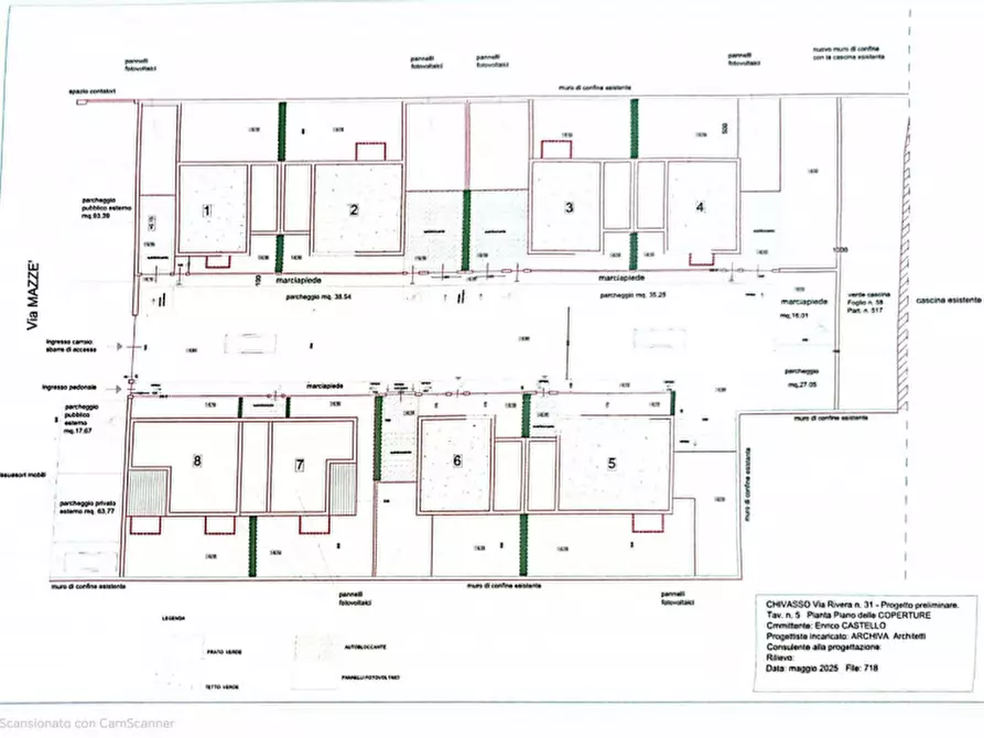 Immagine 9 di Villetta a schiera in vendita  in Via Mazzè a Chivasso