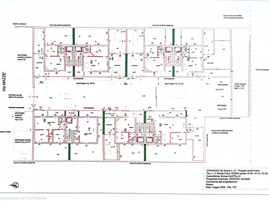Immagine 18 di Villetta a schiera in vendita  in Via Mazzè a Chivasso