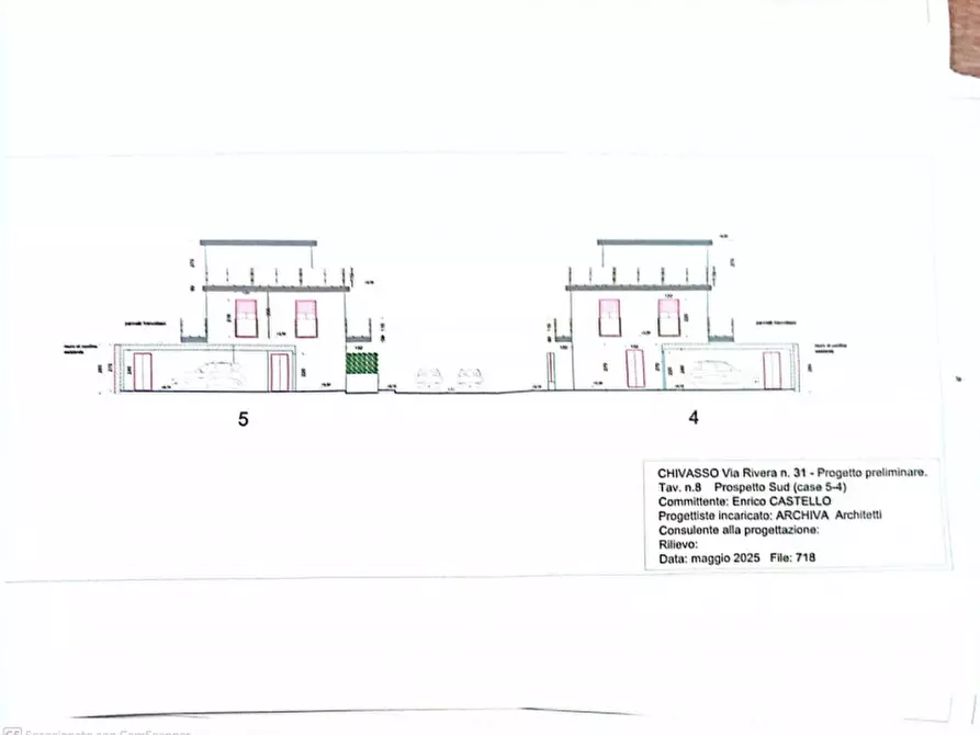 Immagine 21 di Villetta a schiera in vendita  in Via Mazzè a Chivasso