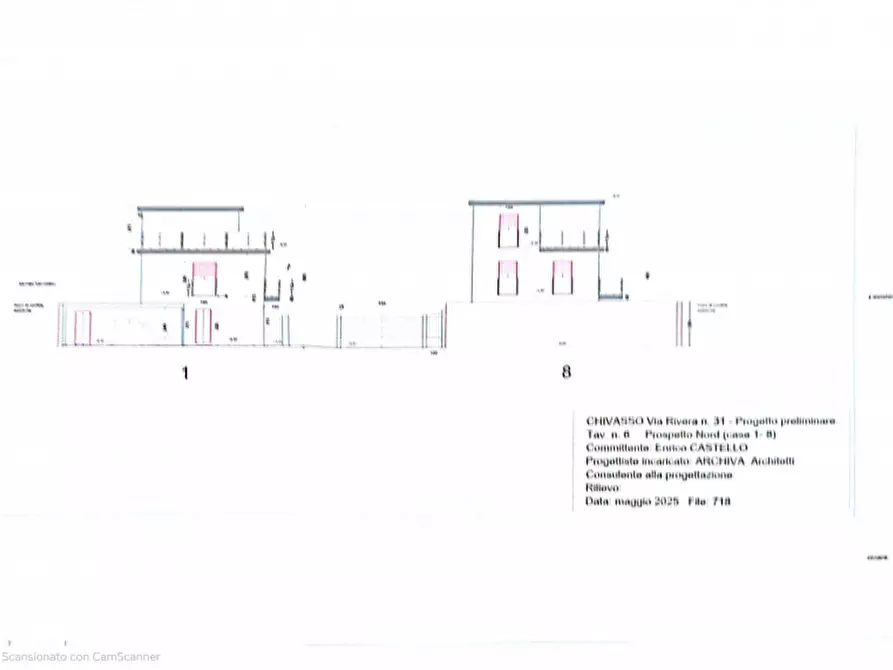 Immagine 22 di Villetta a schiera in vendita  in Via Mazzè a Chivasso
