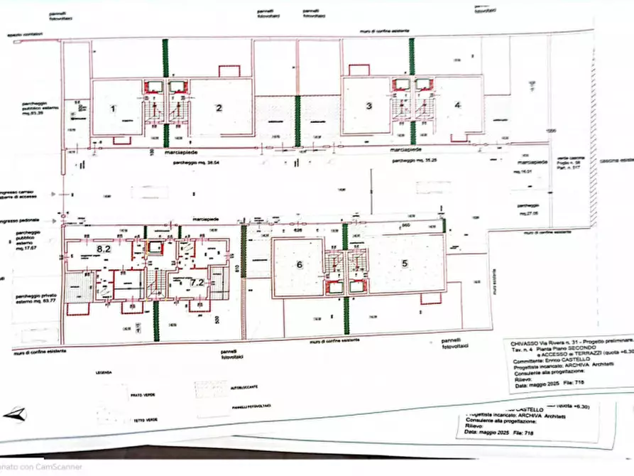 Immagine 24 di Villetta a schiera in vendita  in Via Mazzè a Chivasso