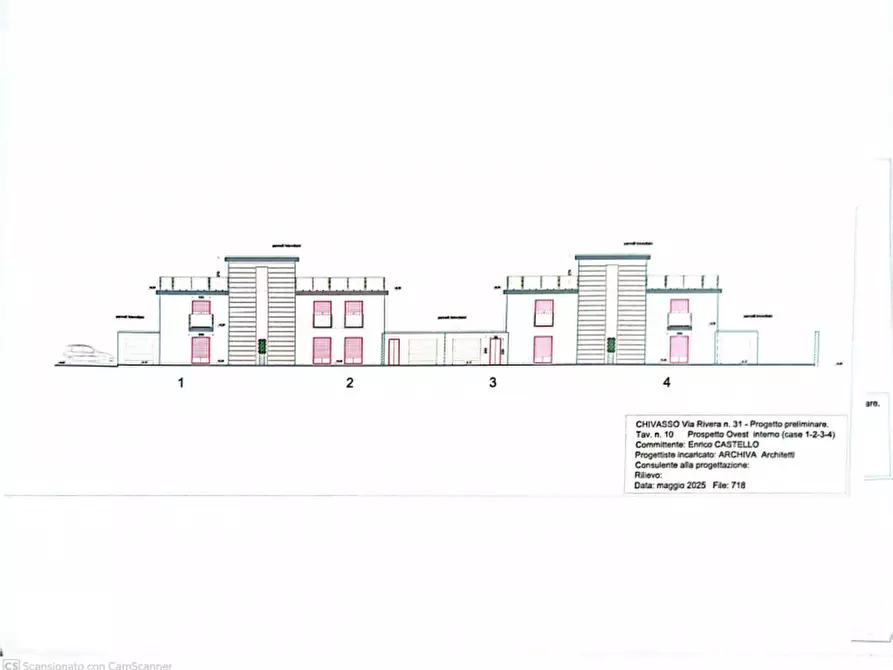Immagine 26 di Villetta a schiera in vendita  in Via Mazzè a Chivasso