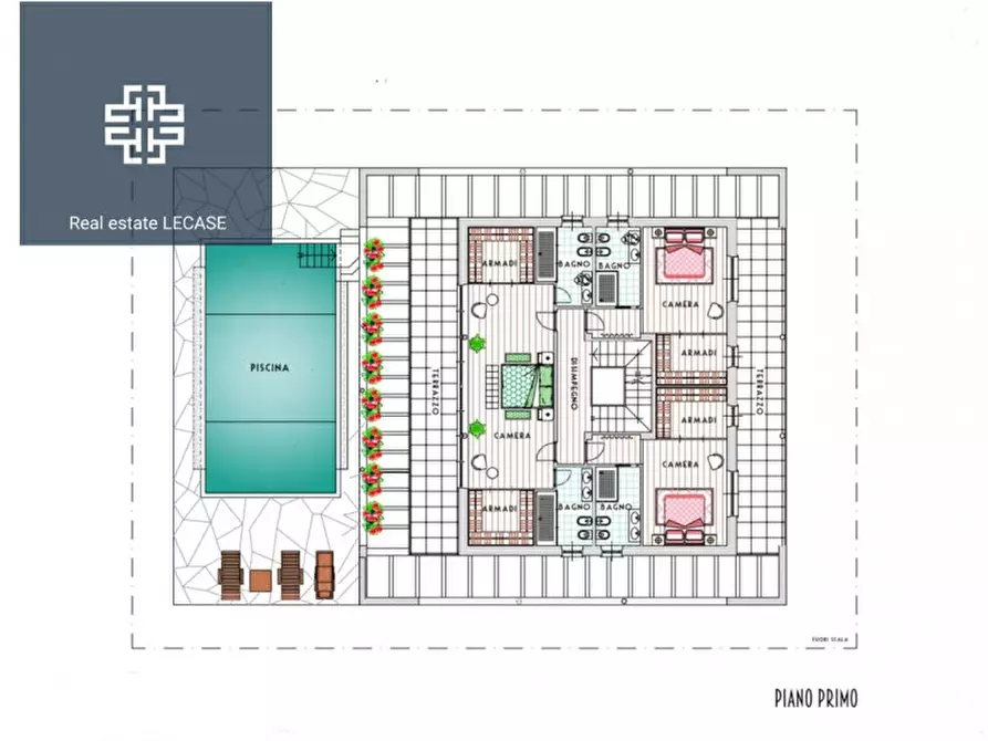 Immagine 6 di Villa in vendita  in Via allende angolo a Forte Dei Marmi