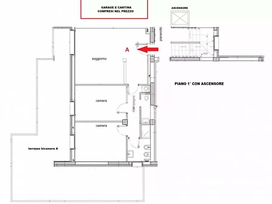 Immagine 7 di Appartamento in vendita  in Via Arrigo Boito a Vicenza