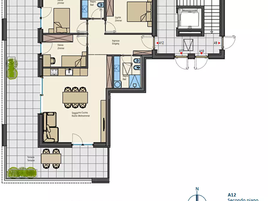 Immagine 6 di Appartamento in vendita  in via bolzano a Egna .Neumarkt.