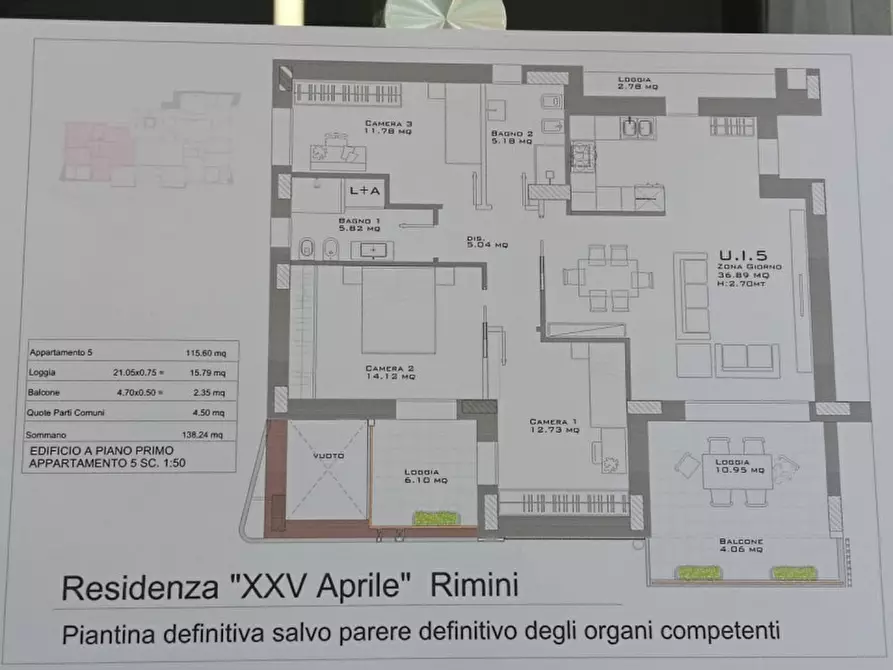 Immagine 13 di Appartamento in vendita  a Rimini