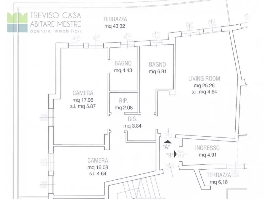 Immagine 22 di Appartamento in vendita  in Piazza Angelo Giustinian Recanati a Treviso