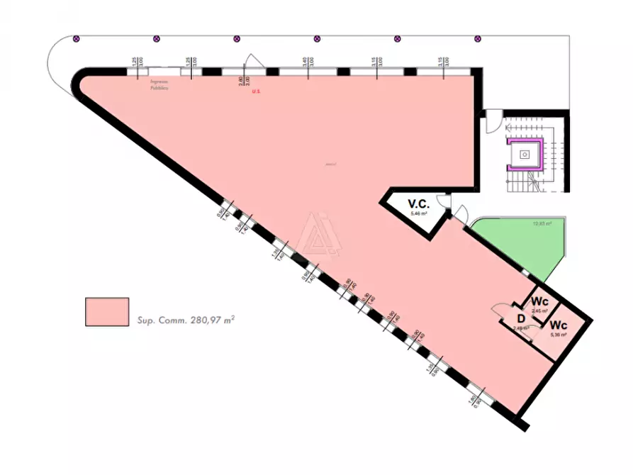 Immagine 1 di Negozio in vendita  a Montebelluna