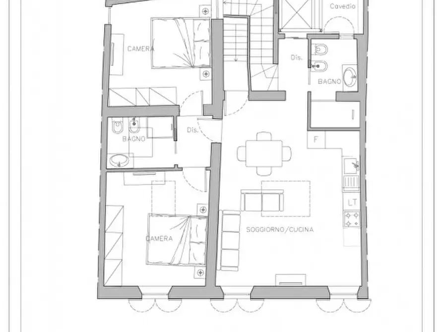 Immagine 5 di Appartamento in vendita  in Borgo Serena, 4 a Parma