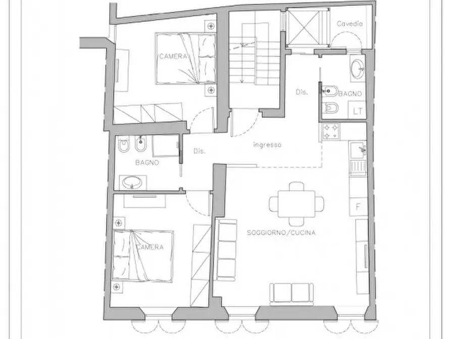 Immagine 4 di Appartamento in vendita  in Borgo Serena, 4 a Parma