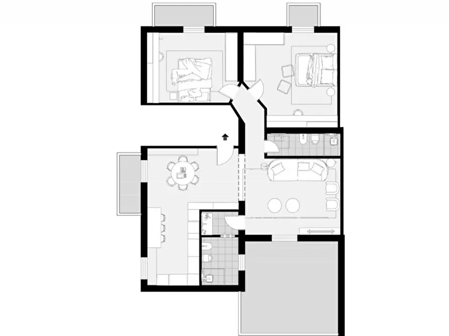 Immagine 44 di Appartamento in vendita  in Via Larga a Castel Guelfo Di Bologna