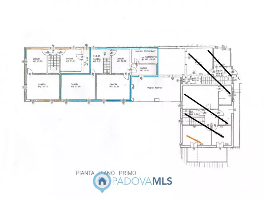 Immagine 5 di Casa trifamiliare in vendita  a Padova