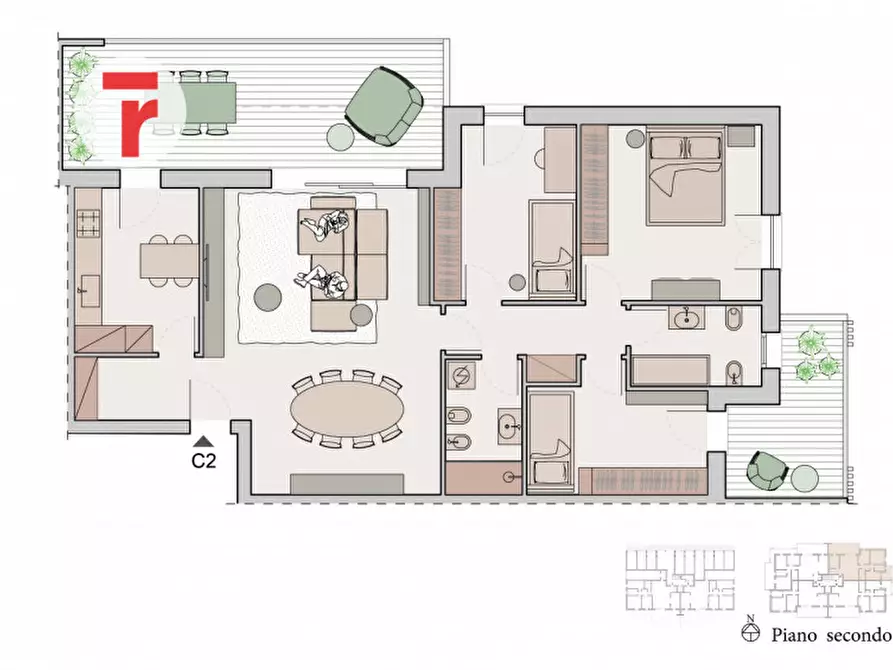Immagine 13 di Appartamento in vendita  in via piccio a Padova
