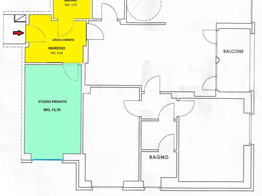 Immagine 2 di Ufficio in affitto  in Via Larga a Bologna