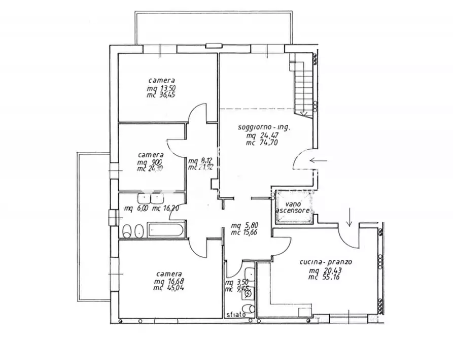 Immagine 30 di Attico in vendita  in Via Chiesa a Paese