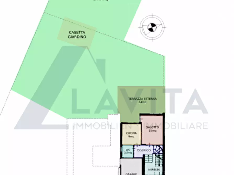 Immagine 46 di Villetta a schiera in vendita  in via Aldo Moro a Salorno .Salurn.