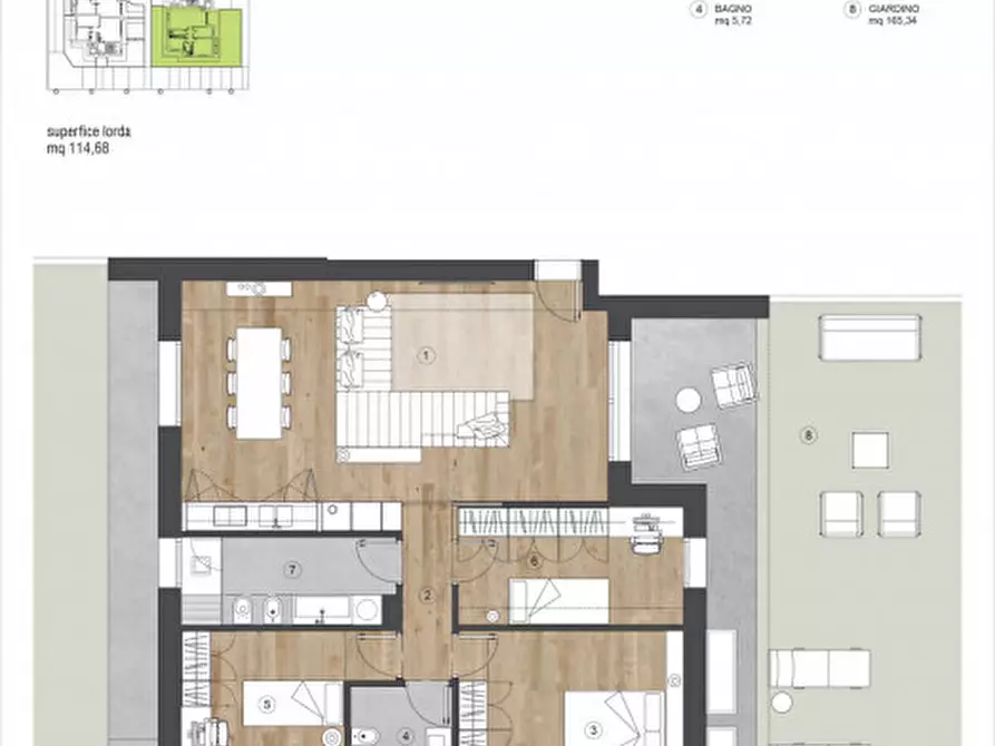 Immagine 16 di Appartamento in vendita  in Viale Ungheria, 44 a Thiene