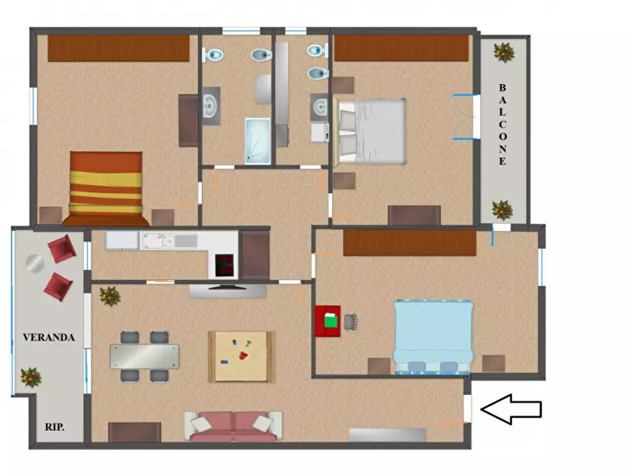 Immagine 30 di Appartamento in vendita  in Via Carlo Collodi a Castel Maggiore