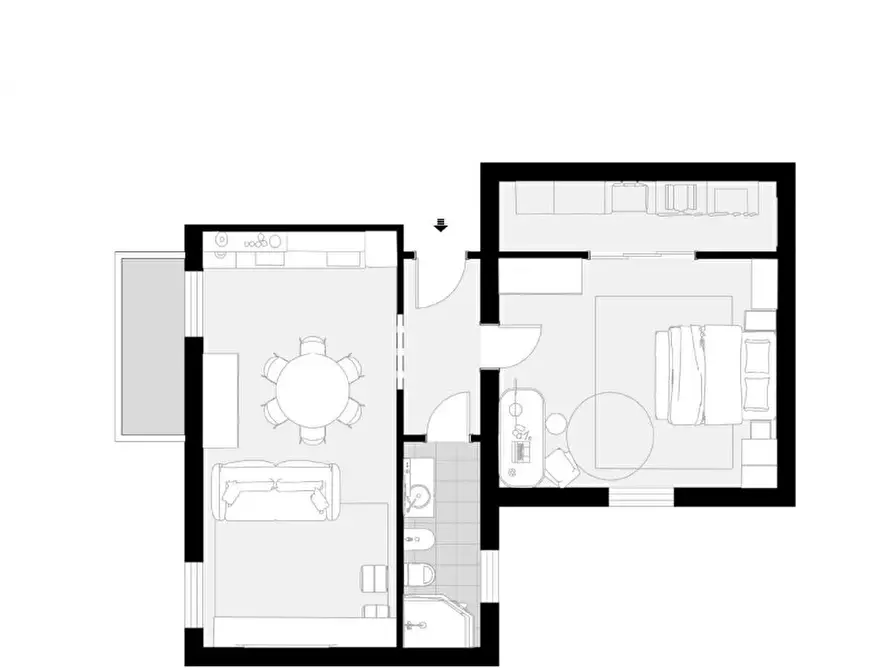 Immagine 10 di Appartamento in vendita  in Via Larga a Castel Guelfo Di Bologna