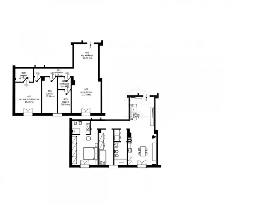 Immagine 10 di Appartamento in vendita  in Riviera dei Ponti Romani a Padova