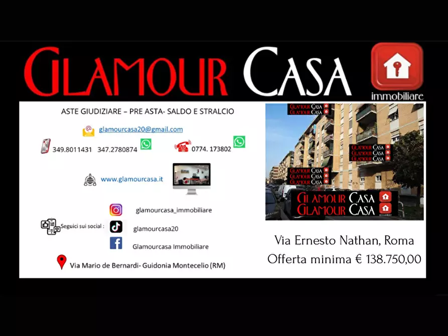 Immagine 1 di Appartamento in vendita  in Via Ernesto Nathan a Roma