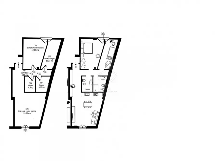 Immagine 2 di Appartamento in vendita  in Riviera dei Ponti Romani a Padova