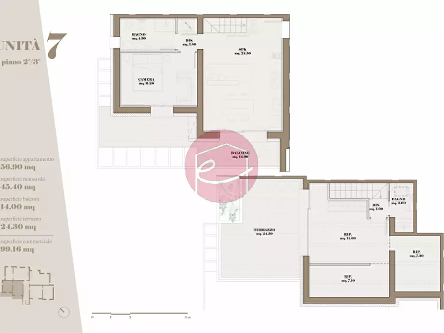 Immagine 20 di Appartamento in vendita  a Santarcangelo Di Romagna