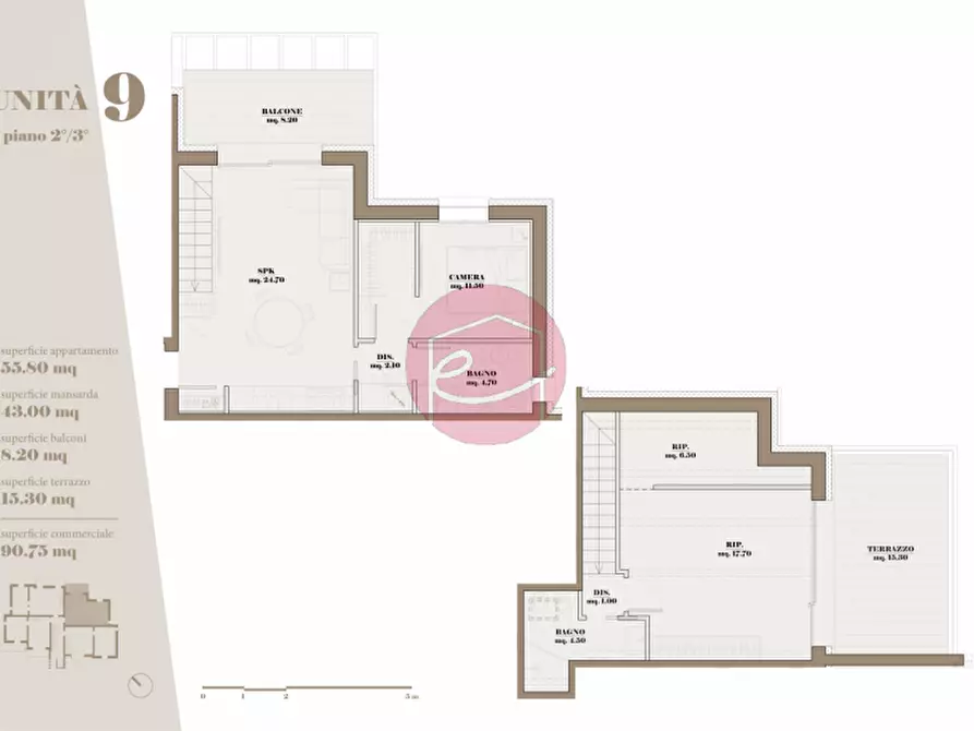 Immagine 22 di Appartamento in vendita  a Santarcangelo Di Romagna