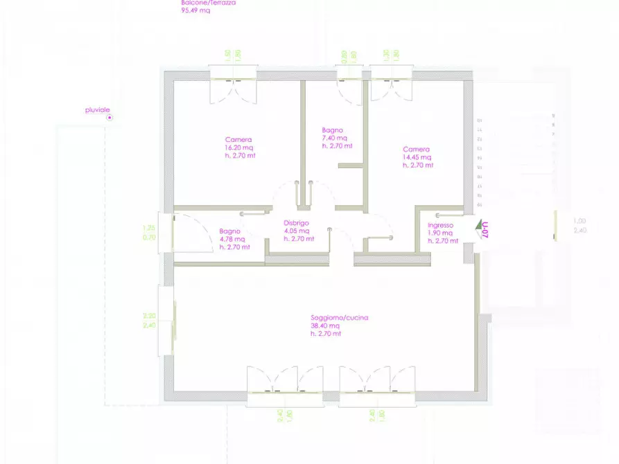 Immagine 11 di Attico in vendita  in Via Alessandro Manzoni a Zevio