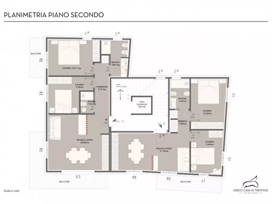Immagine 14 di Appartamento in vendita  in Via Binelli, 3 a Pinzolo