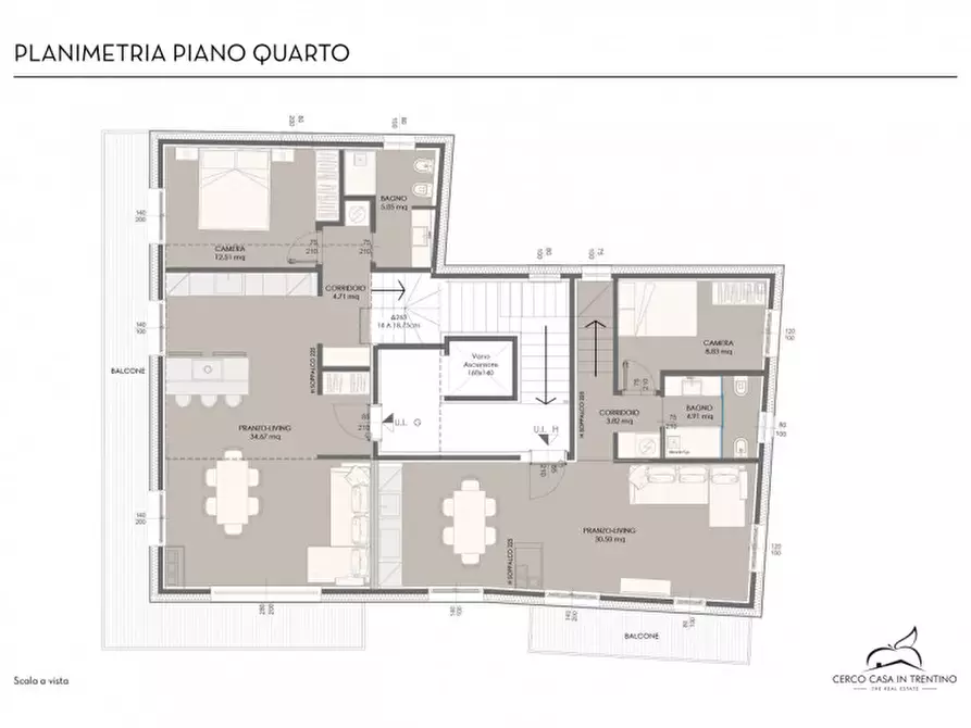 Immagine 15 di Appartamento in vendita  in Via Binelli, 3 a Pinzolo