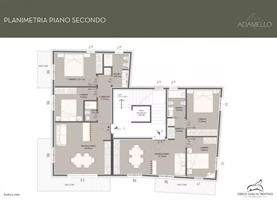 Immagine 16 di Appartamento in vendita  in Via Binelli, 3 a Pinzolo