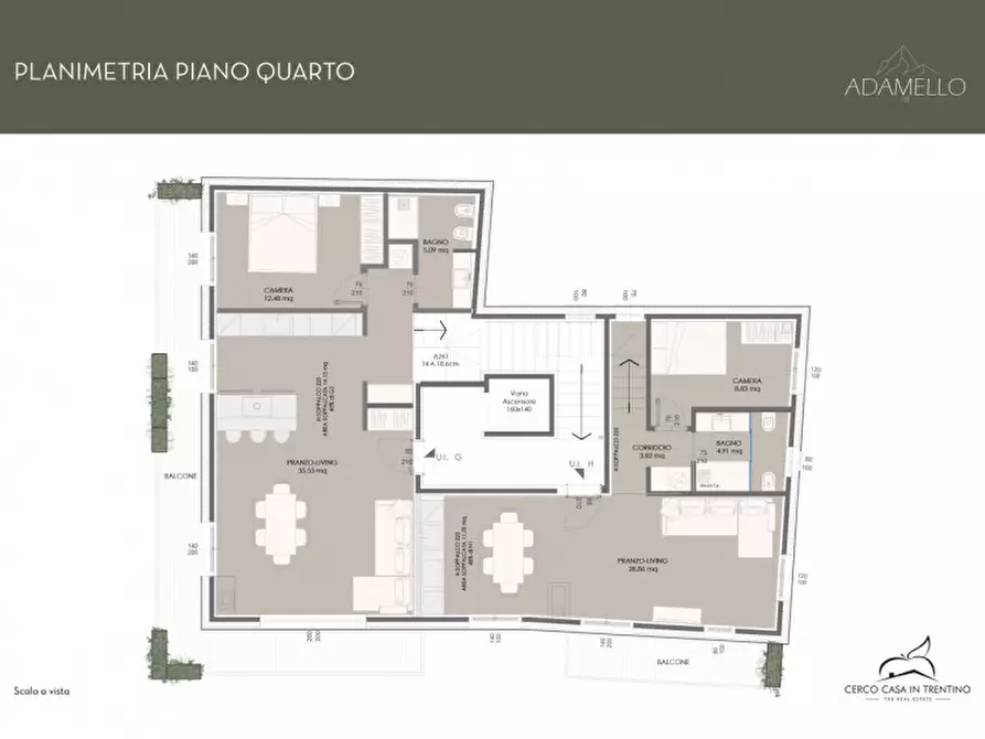 Immagine 17 di Appartamento in vendita  in Via Binelli, 3 a Pinzolo